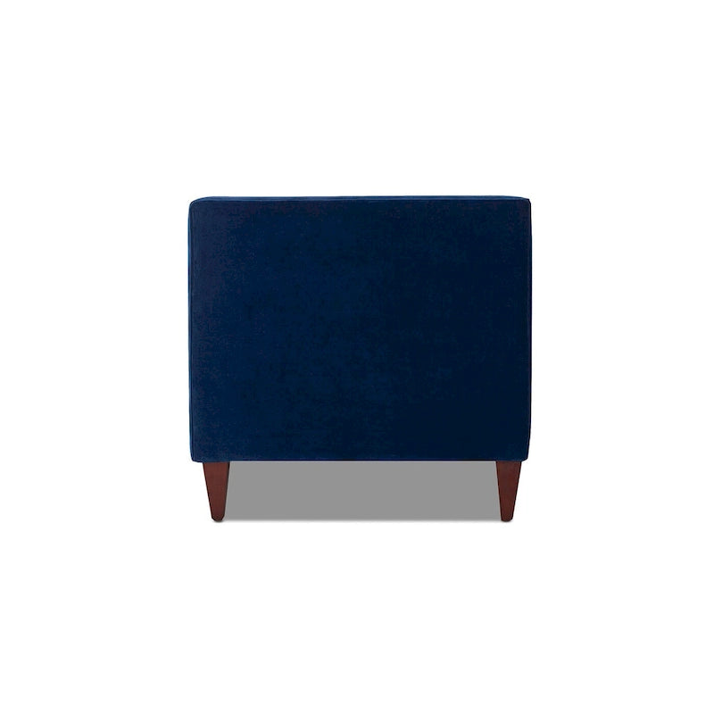 Canapé smoking de style moderne du milieu du siècle, 84 pouces, avec capitonnage et traversins