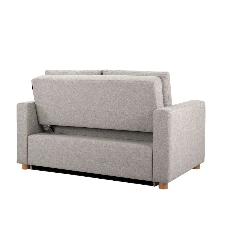 Canapé convertible 2 places avec coussins à ressorts ensachés et revêtement en tissu bouclé