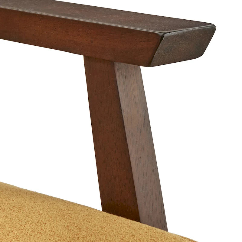 Fauteuil d'appoint du milieu du siècle avec pieds inclinés et coussins amovibles