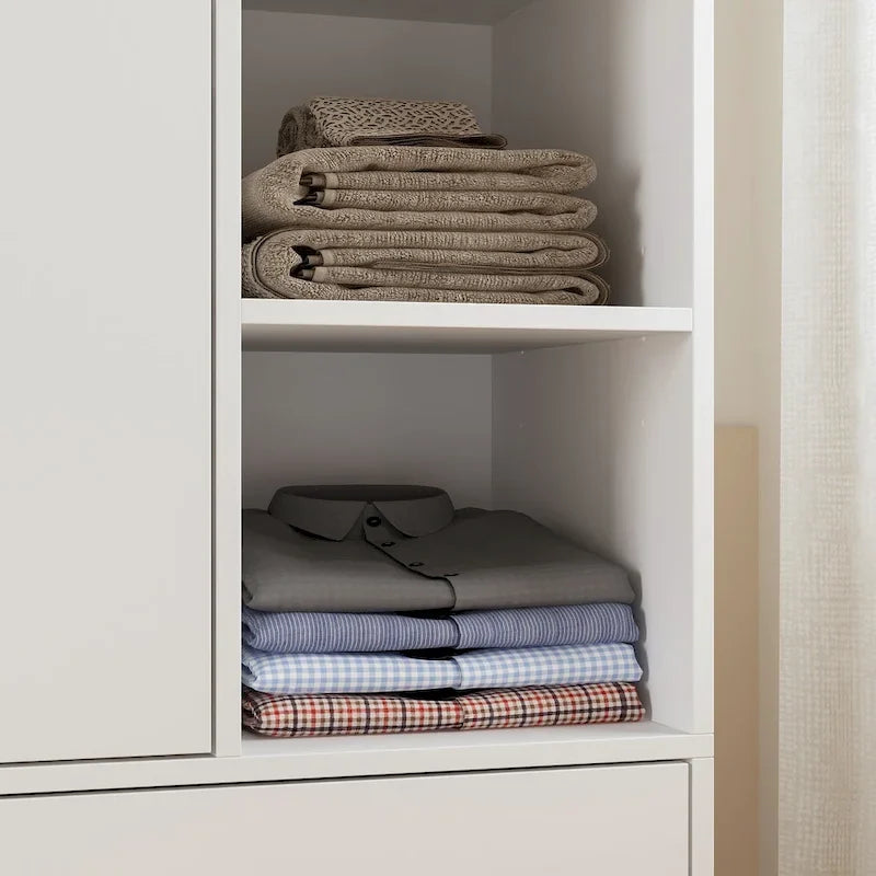 Penderie à tringle télescopique, armoire, miroir, gain de place