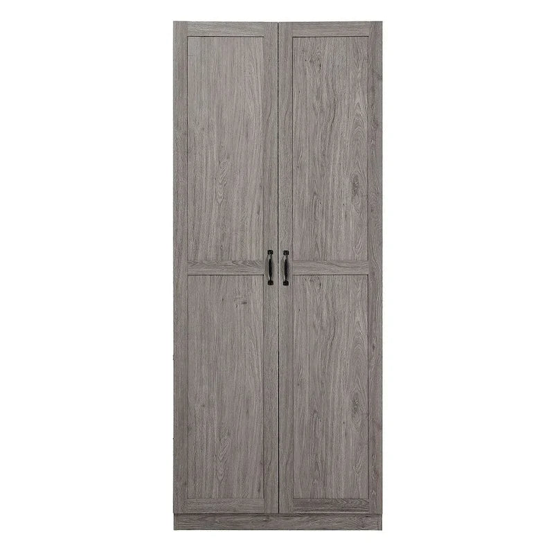 Placard de rangement autoportant moderne avec 7 compartiments cubiques et portes à fermeture douce
