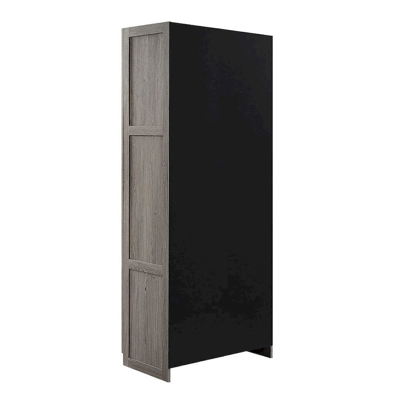 Placard de rangement autoportant moderne avec 7 compartiments cubiques et portes à fermeture douce
