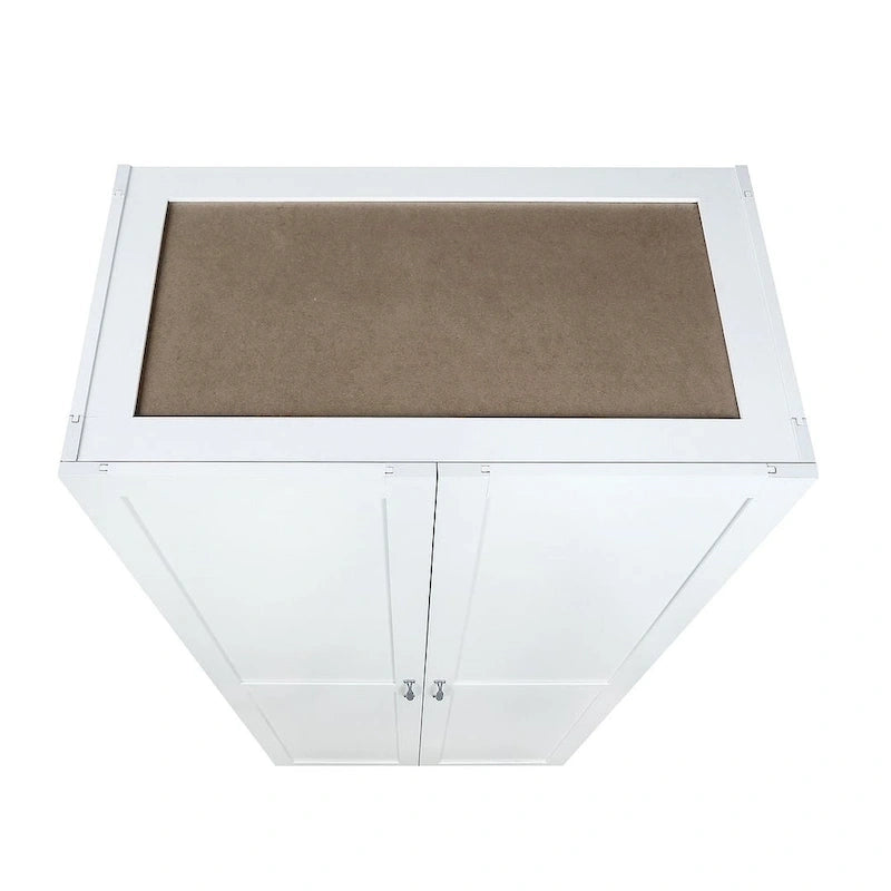 Placard de rangement autoportant moderne avec 7 compartiments cubiques et portes à fermeture douce