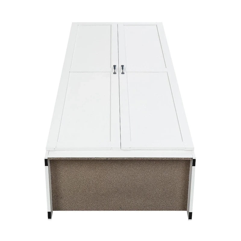 Placard de rangement autoportant moderne avec 7 compartiments cubiques et portes à fermeture douce