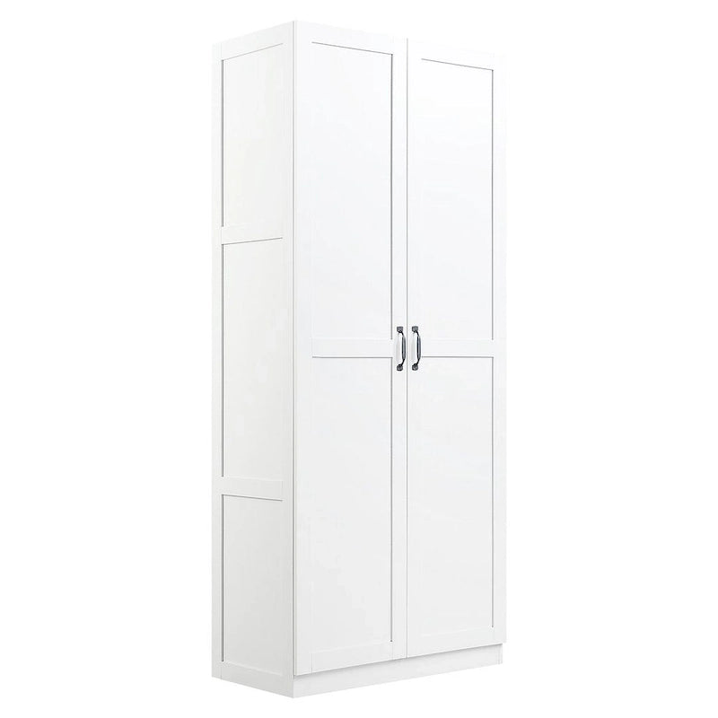 Placard de rangement autoportant moderne avec 7 compartiments cubiques et portes à fermeture douce