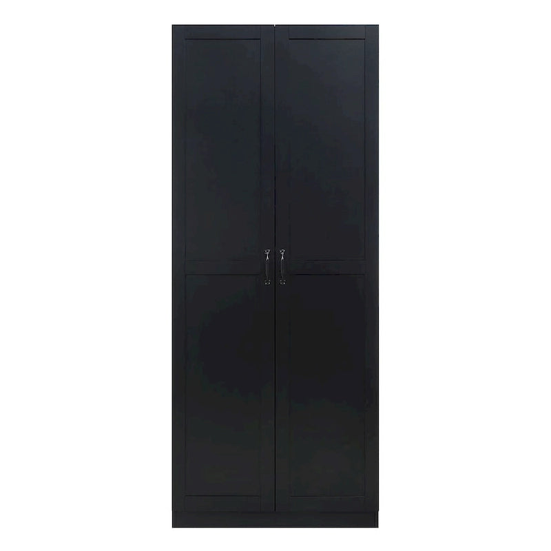 Placard de rangement autoportant moderne avec 7 compartiments cubiques et portes à fermeture douce