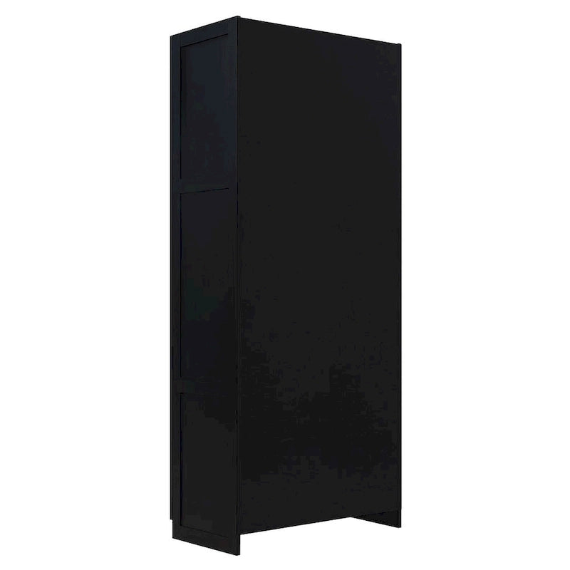 Placard de rangement autoportant moderne avec 7 compartiments cubiques et portes à fermeture douce