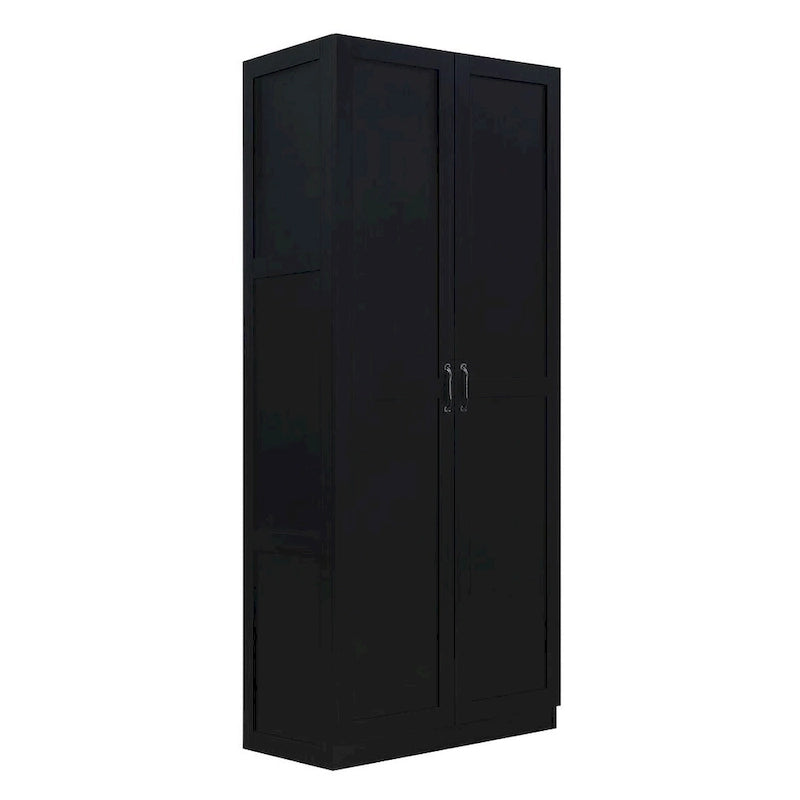 Placard de rangement autoportant moderne avec 7 compartiments cubiques et portes à fermeture douce