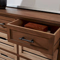 Commode de rangement amovible à 6 tiroirs avec paniers de style rustique