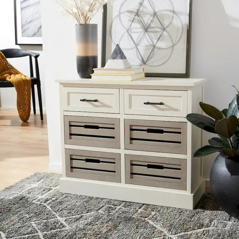 SAFAVIEH Saadia Removable 6-Drawer Storage Chest - 31 W x 12.5 L x 26 H - 31Wx13Dx26H