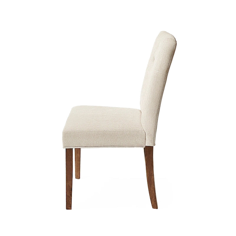 Chaise de salle à manger rembourrée en hévéa Chastin Farmhouse (lot de 2) par Christopher Knight Home