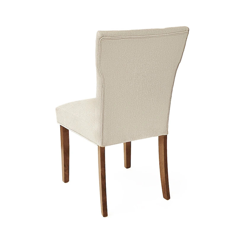 Chaise de salle à manger rembourrée en hévéa Chastin Farmhouse (lot de 2) par Christopher Knight Home
